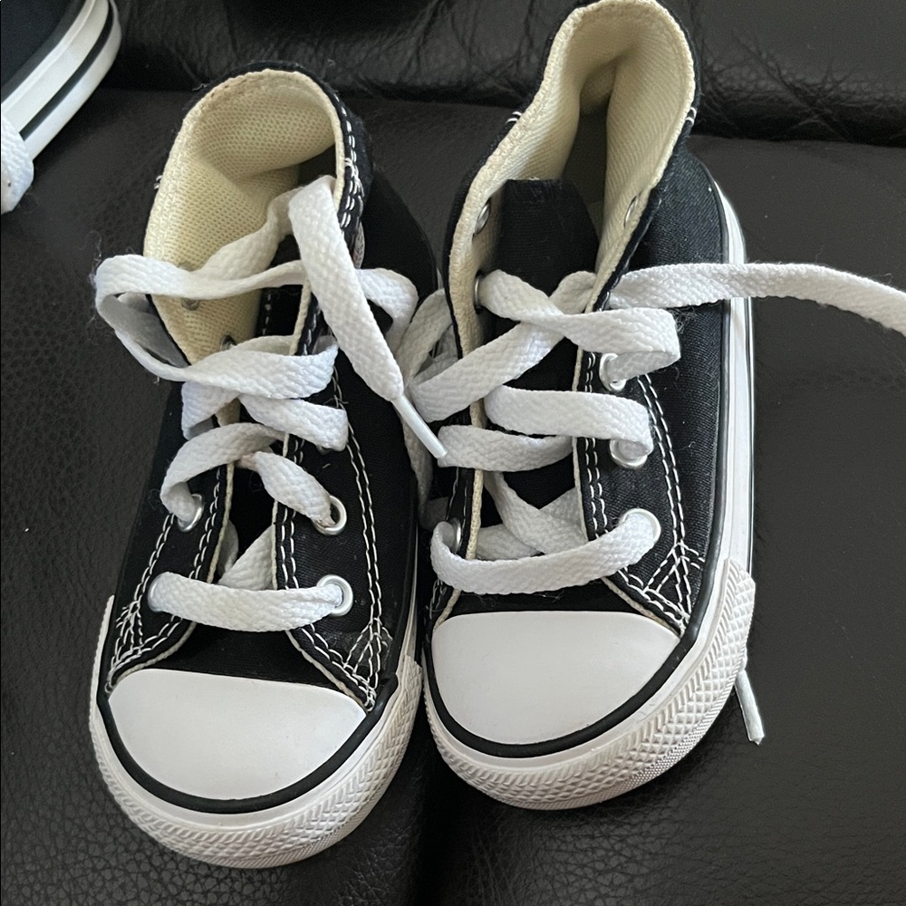 Converse Kids Black and White Sneakers